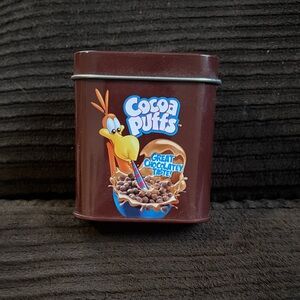Cocoa Puffs Tin Candle with Cartoon Design 5oz never used
